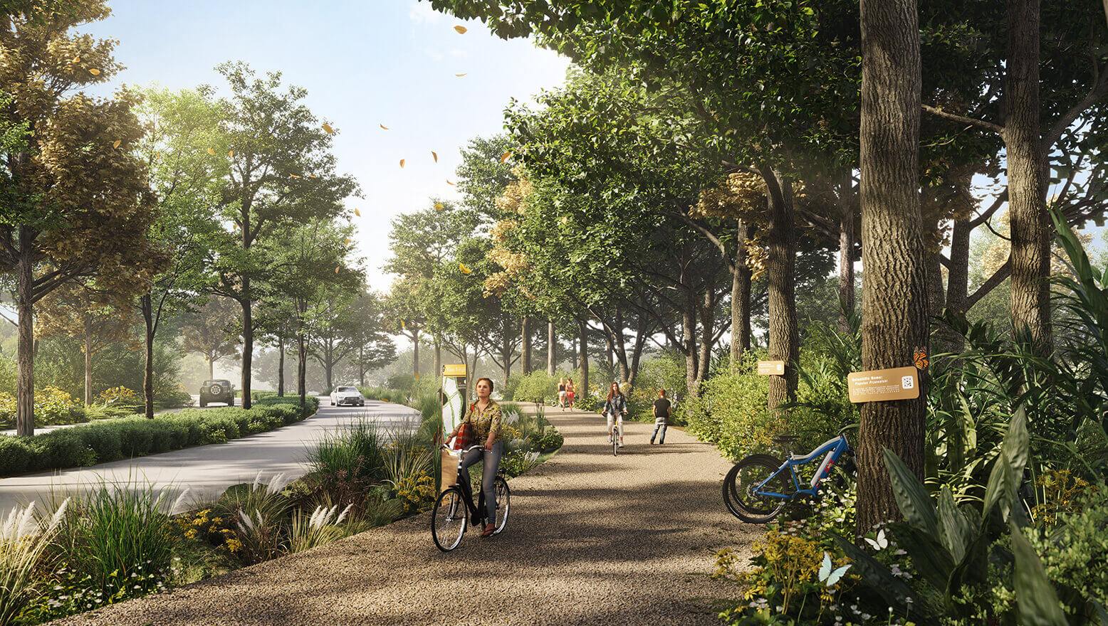 Park Connector between Gardens Park and Gamuda Gardens