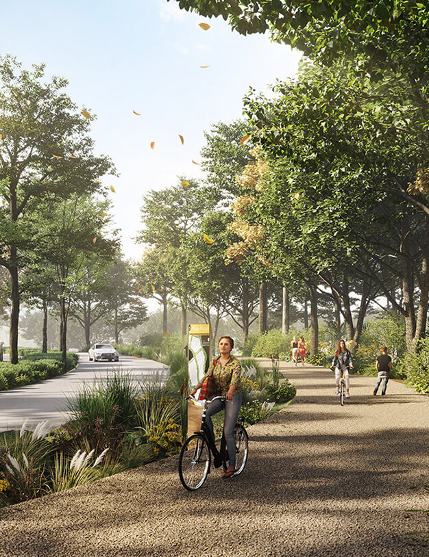 Park Connector between Gardens Park and Gamuda Gardens