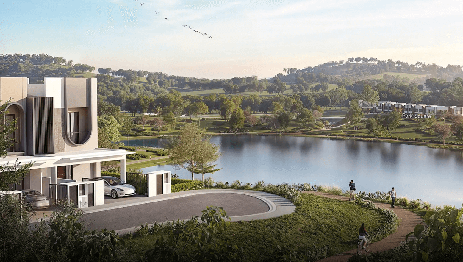 Lakeside view at Gardens Park