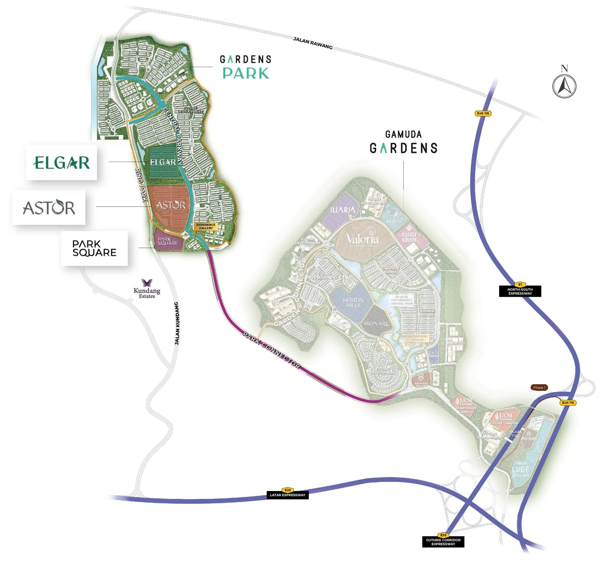 Gardens Park masterplan